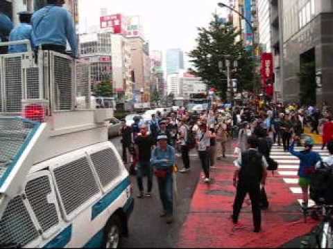 2011.6.11 新宿 原発やめろデモ　4/7　anti-nuclear demonstration in Shinjuku, Tokyo